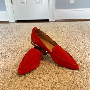 Franco Sarto Red Suede Loafers